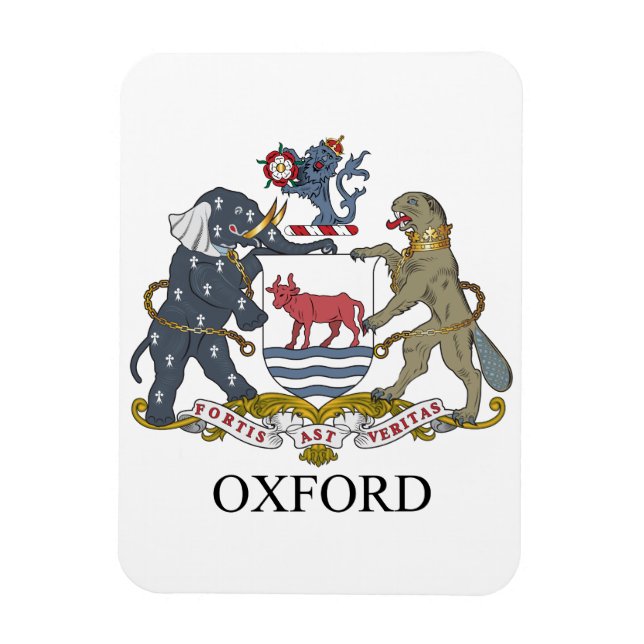 Oxford coat of arms magnet (Vertical)