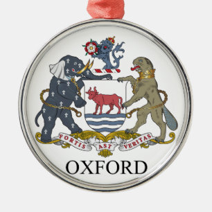 Oxford coat of arms metal tree decoration