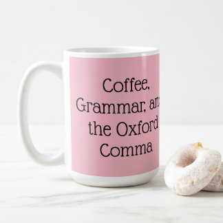 Oxford comma coffee mug