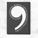 Oxford Comma Enthusiast Magnet<br><div class="desc">Great gift for book lovers</div>