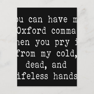 Oxford Comma Postcard