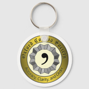 Oxford Comma Society Key Ring