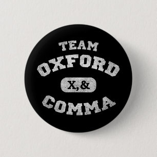 Oxford Comma Team 819 6 Cm Round Badge