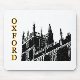 Oxford England 1986 Building Spirals Black Mouse Pad