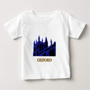 Oxford England 1986 Building Spirals Blue Baby T-Shirt