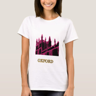 Oxford England 1986 Building Spirals Magenta T-Shirt