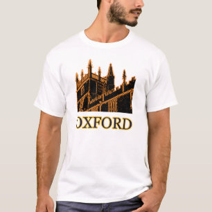Oxford England 1986 Building Spirals Orange T-Shirt