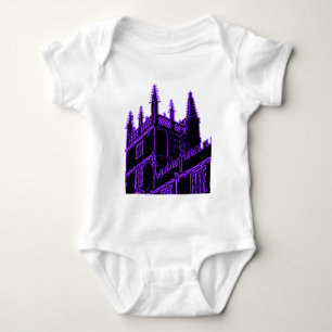 Oxford England 1986 Building Spirals Purple Baby Bodysuit