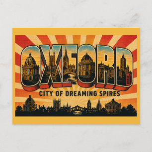 Oxford England City of Dreaming Spires Postcard