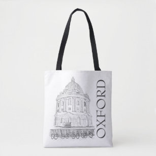 Oxford England Radcliffe Camera Illustration Tote Bag