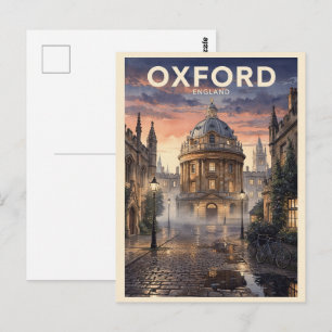 Oxford England Vintage Travel Postcard