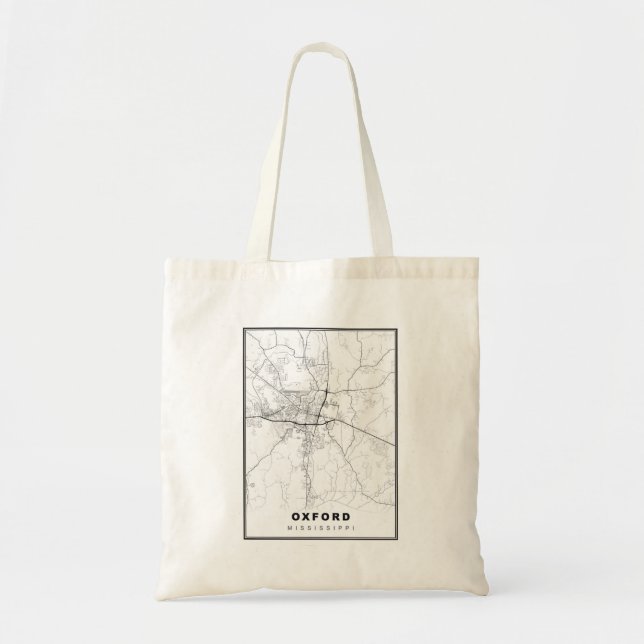 Oxford Map Tote Bag (Front)