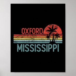 Oxford Mississippi Funny Usa City Trip Home Roots  Poster