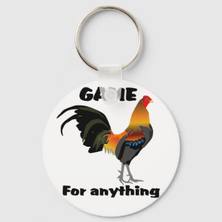 Oxford Old English Game Fowl Button Key Ring