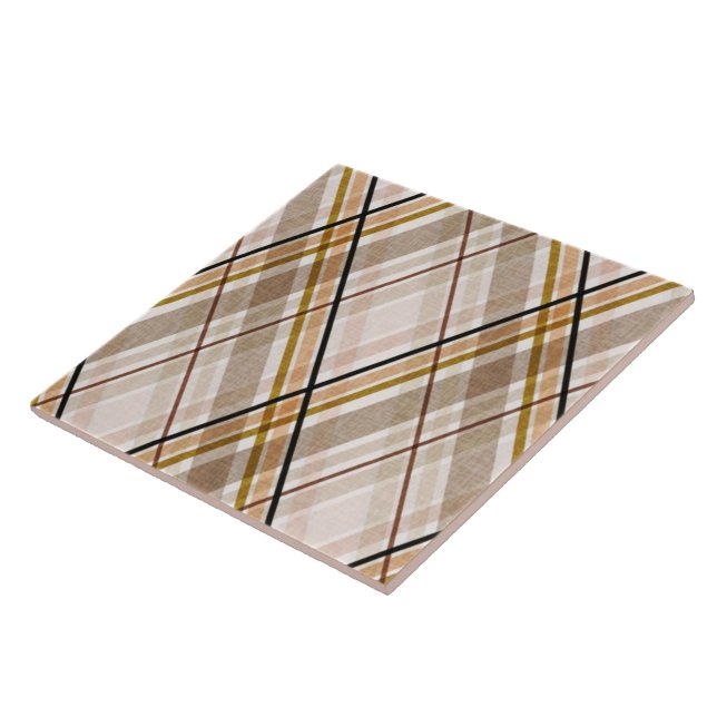 Oxford Plaid Ceramic Tile (Side)