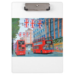 Oxford Street- Queen Dimond Jubilee Clipboard