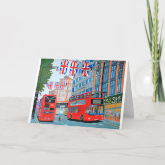 Oxford Street- Queen's Diamond  Jubilee Card