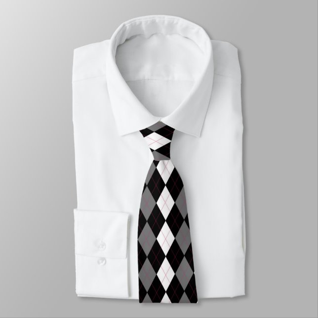 Oxford Tales A Deux Argyle Tie (Tied)