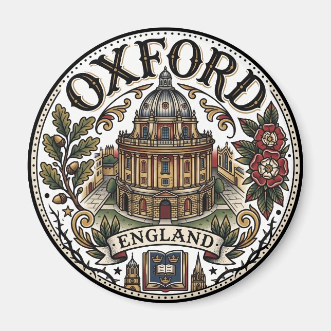 Oxford University Radcliffe Camera England Magnet (Front)