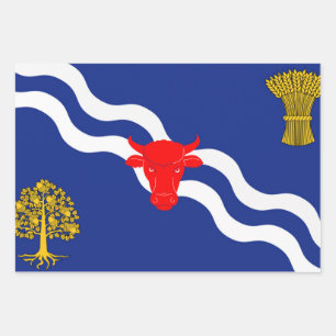 Oxfordshire flag oxford england province symbol wrapping paper sheet