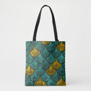 Oxide Metallic: Fish Scales Texture Tote Bag