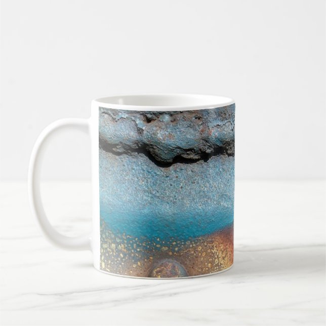 Oxidised Metal Coffee Mug (Left)