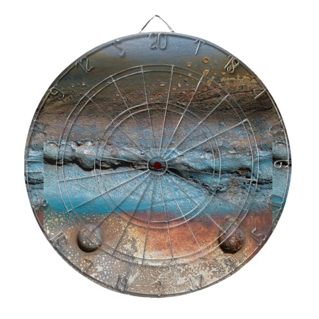 Oxidised Metal Dartboard (Front)