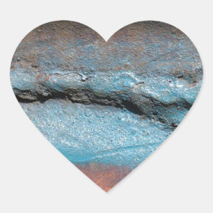 Oxidised Metal Heart Sticker