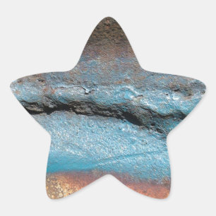Oxidised Metal Star Sticker