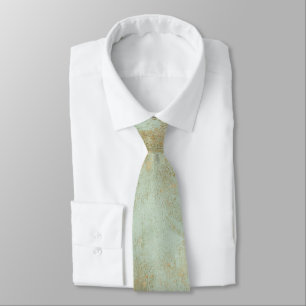 Oxidized Copper and Green Texture Tie