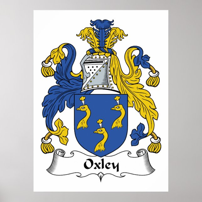 Oxley Family Crest Poster (Front)