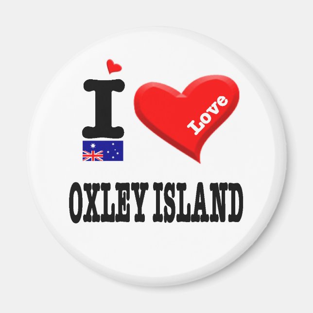 OXLEY ISLAND - I Love Magnet (Front)