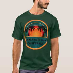 Oxnard Beach Park Carolina Beach Retro Sunset T-Shirt