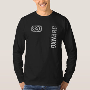 Oxnard California 820 Area Code Vintage Retro T-Shirt