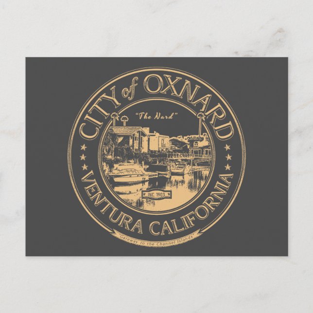 OXNARD CALIFORNIA - CHANNEL ISLANDS HARBOR POSTCARD (Front)