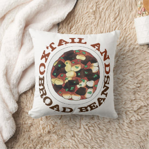 Oxtail and Broad Beans Stew Jamaican Food Cushion