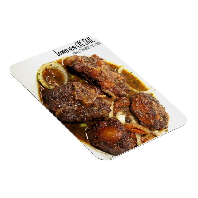 Oxtail Brown Stew Refrigerator Magnet (Right Side)