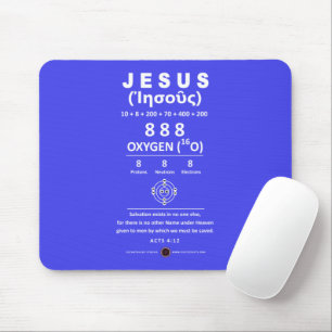 Oxygen 888 Name of Jesus Mouse Pad