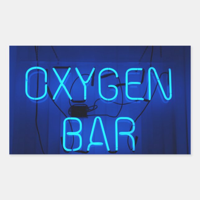 Oxygen Bar Rectangular Sticker (Front)