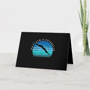 Oxygen Is Overrated Swimmer Gifts Swim Team Coach Card