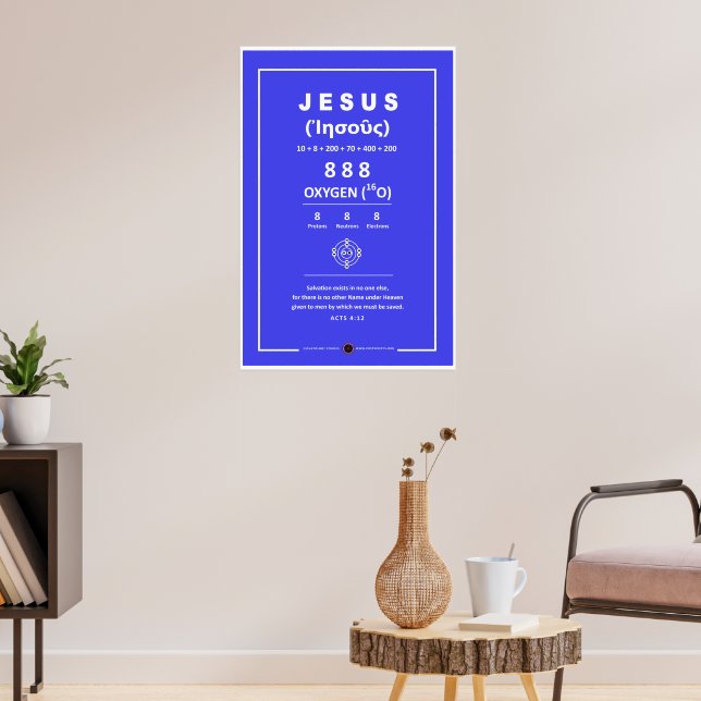 Oxygen Jesus 888 Poster (Living Room 3)