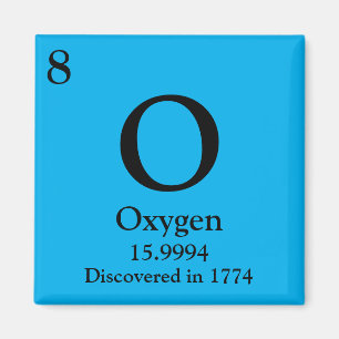 Oxygen Periodic Table Magnet