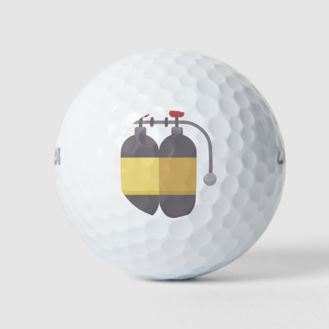 Oxygen tank - scuba tank golf balls (Front)