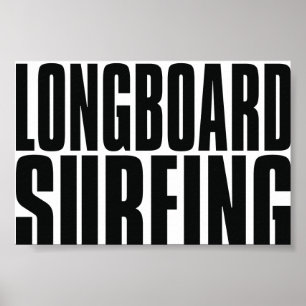 Oxygentees Longboard Surfing Poster