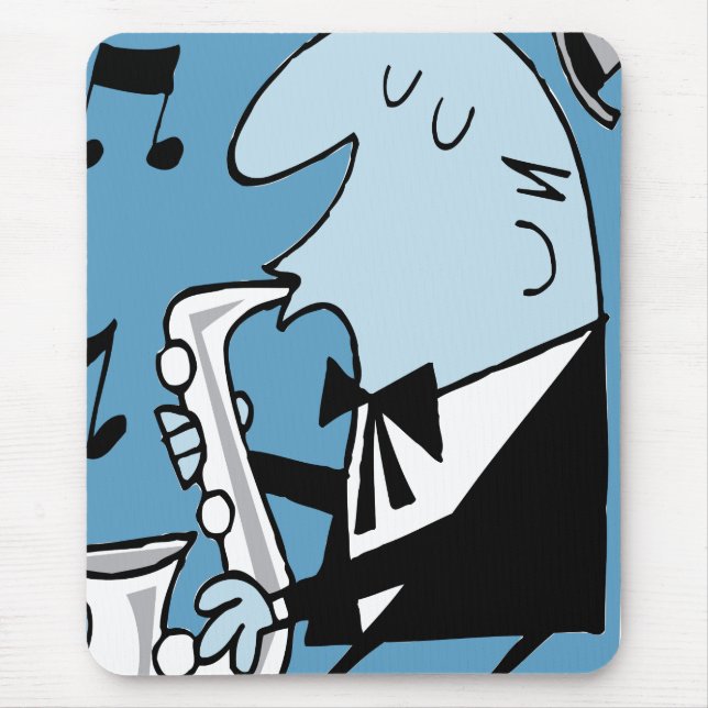 Oxygentees Retro Trumpet Mouse Pad (Front)