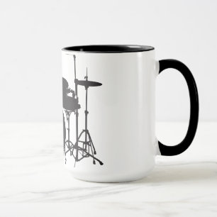 Oxygentees Rock and Roll Drums Mug