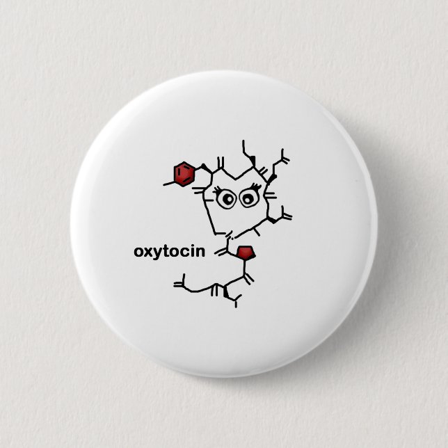 Oxytocin 6 Cm Round Badge (Front)
