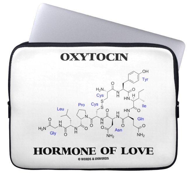Oxytocin Hormone Of Love (Chemistry) Laptop Sleeve (Front)