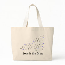 Oxytocin Molecule Tote Bag