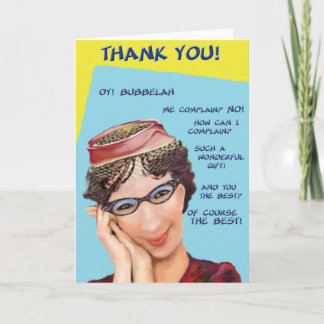 Oy Bubbelah! Thank You Card